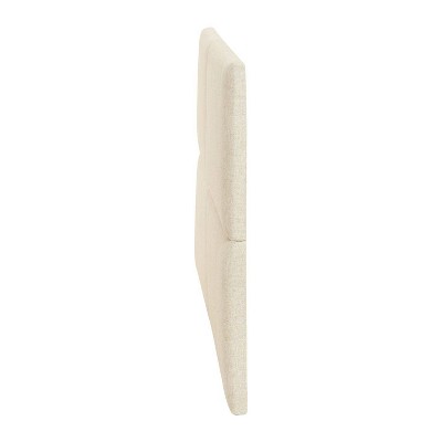 Natural Linen Blend Sound Reducing Queen Upholstered Headboard