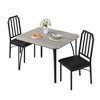 Dining Table with Chairs, Kitchen Table and Chairs for 2, 3 Piece Kitchen & Dining Room Sets for Small Space Vintage, for Small Space Vintage - 3 of 4