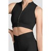Women's Mirella Miami Zip Front Crop Top - Bloch - 3 of 3