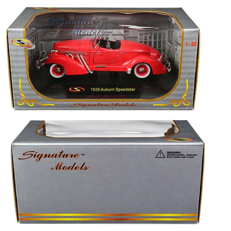 1935 Auburn Speedster Coral Red 1/32 Diecast Model Car by Signature Models, 3 of 4