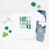 Simply Sage Market Women's Graphic Sweatshirt Lucky Stacked Distressed - 3 of 3
