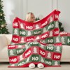 Snuggle Sac Soft Christmas Throw Blanket Knit Bed Blanket 50x60" - 2 of 4