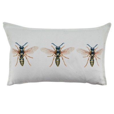 bee throw pillow