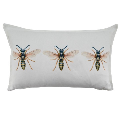 Bee throw shop pillow