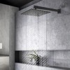 PROOX 2-Handle 2-Spray Square High Pressure Shower Faucet Set - 2 of 4