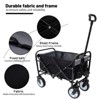 RISOKEYS Foldable Utility Wagon Cart with Wheels and Strapping System,Collapsible Design for Easy Storage,for Shopping,Beach,Camping - 4 of 4