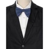 INSPIRE CHIC Men's Solid Color Satin Large Bow Tie 1 Pcs - 4 of 4
