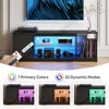 Bestier Modern TV Stand for up to 65" TVs Gaming Entertainment Center with Adjustable Shelves for PS5 - 58 inches - 3 of 4
