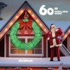 SEVOBAL Wreaths 60in Outdoor Christmas Wreath Decoration Holiday Decor for Home Exterior Christmas Outdoor Decorations, Green, 60"*5"*60" - 2 of 4