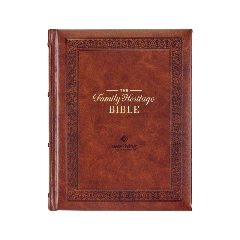 NLT Family Heritage Bible, Large Print Family Devotional Bible for Study, New Living Translation Holy Bible Faux Leather Hardcover, Additional, 1 of 2