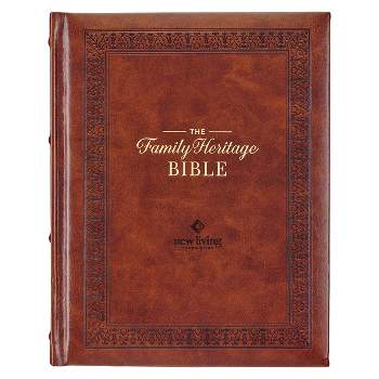 NLT Family Heritage Bible, Large Print Family Devotional Bible for Study, New Living Translation Holy Bible Faux Leather Hardcover, Additional