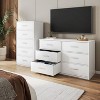 Lyngins Modern Drawers Dresser with Spacious Fabric Drawers,Chest of Drawers with Strong Wood Frame,Storage Furniture for Bedroom,Living Room - 2 of 4