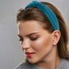 Unique Bargains Women's Velvet Knotted Headbands 1.2" Wide - 3 of 4