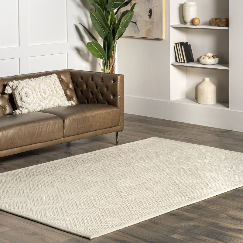 nuLOOM Natural Textured Suzanne Area Rug, 3 of 11