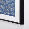 Cynthia Haller Classic blue and gold paisley Metal Framed Art Print - Deny Designs - 4 of 4