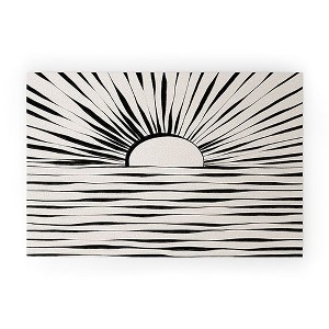 Alisa Galitsyna Minimal Sunrise Sunset Looped Vinyl Welcome Mat - Society6 - 1 of 4