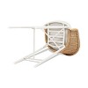 PAGED Outdoor Dining Chairs Set of 2 Aluminum Frame Outdoor Chair with Barrel Back Design and Rope Weaving for Poolside, Balcony, Lawn - 4 of 4