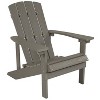 Merrick Lane Set of 2 All-Weather Adirondack Patio Chairs with Matching Side Table - image 3 of 4