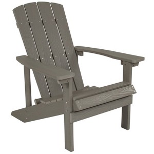 Emma and Oliver All-Weather Adirondack Chair in Faux Wood - 1 of 4