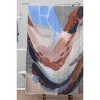 Laura Fedorowicz Waters Rise Shower Curtain Blue - Deny Designs: Polyester, Microfiber, Machine Washable, Buttonhole Top - 2 of 4