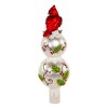 Kurt Adler 12-Inch Glass Holly and Cardinal Tree Topper - 3 of 4
