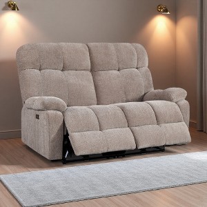 2-Seater Power Recliner Sofa with Dual OKIN Motor & Infinite Position Lock - 1 of 4