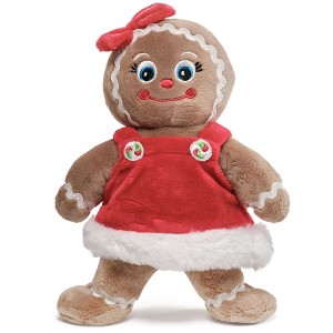 Bearington Holly Ginger Gingerbread Plush, 10 Inch Christmas Doll, Christmas Stuffed Gingerbread Gift for Toddlers, Kids & Teens - 1 of 4