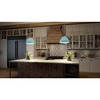 Urban Ambiance Luxury Urban Loft Pendant Light,  17.625"H x 17.375"W,  Gray Blue Finish, UHP3842 - 2 of 4