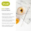True Trident Cocktail Spoon, Twisted Handle, Forked End, Bar Spoon for Mixing Glasses, Dishwasher Safe Stainless Steel, Set of 1 - 2 of 4