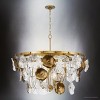 Urban Ambiance Luxury Vintage Indoor Chandelier,  28-1/4''H x 36"W x 36''D,  Gold Ombre Finish, UHP5021 - 4 of 4