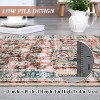 Washable Vintage Runner Rug, Soft Faux Wool Low Pile Carpet, Non-Slip Stain Resistant Hallway Kitchen Bedroom Living Room Laundry Rug - 4 of 4