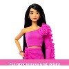 Barbie Deluxe Style 12" Doll #2 in Pink Barbiecore Top and Skirt Set, Black Hair and Prosthetic Leg - 4 of 4
