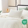 Fluffy Queen Comforter Set - Super Soft Faux Fur Cream White, Winter Warm Fleece Bedding, 3 Pieces 1 Shaggy Comforter, 2 Pillowcases - 3 of 4