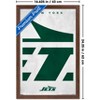 Trends International NFL New York Jets - Logo 25 Framed Wall Poster Prints - 3 of 4
