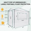 EAGLE PEAK 8'x6' Portable Walk-in Greenhouse with Zippered Doors and Windows - 2 of 4