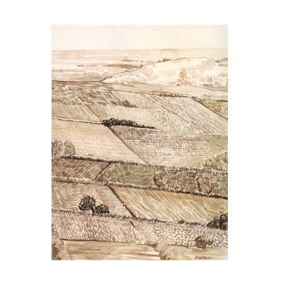 35" x 47" Grace Popp 'Arable Land III' Unframed Wall Canvas - Trademark Fine Art