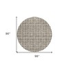 Brown Taupe And Ivory Geometric Washable Indoor Outdoor Area Rug - 3 of 4