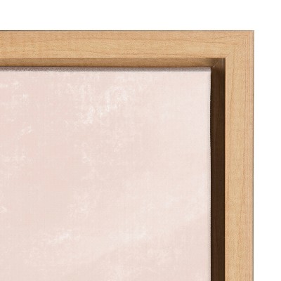 Endless Summer Horizontal Sunset Canvas Print with Natural Frame