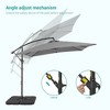 Sonkuki 8.2 x 8.2 Ft. Patio Offset Umbrella With Base for Garden, Backyard and Poolside - 4 of 4