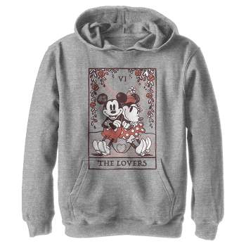 Boy's Disney The Lovers Mickey and Minnie Pull Over Hoodie