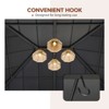EAGLE PEAK Double Metal Roof with Cedar Wood Frame Hardtop Gazebo - 4 of 4