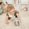 Beaba 8oz Stainless Steel Straw Sippy Cup Light Blue - 4 of 4