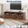 Mid Century Modern TV Stand for 65 70 75 Inch TVs, Industrial Entertainment Center with 3 Drawers & Open Shelves, Sturdy MDF for Living Room - 4 of 4