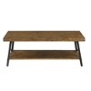 48" Coffee Table with Quick Assembly and Contemporary Rustic Style for Living Room or Accent Spaces - 3 of 4