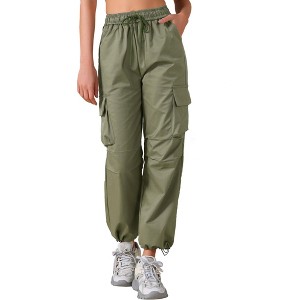 INSPIRE CHIC Women's Y2K Streetwear High Waisted Pockets Casual Long Cargo Pants - 1 of 4