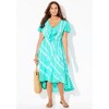 Swimsuits for All Women's Tie-Dye V-Neck Cover Up Dress (Plus Sizes Available) - 4 of 4