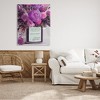 Stupell Industries I Am Enough Inspirational Phrase Purple Pink Flowers, 48" x 36" - 2 of 4
