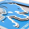 NFL Detroit Lions 3D Logo Series Wall Art - 12"x12" - 4 of 4