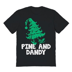 Rerun Island Men's Pine Christmas Dandy Short Sleeve Graphic Cotton T-Shirt - 1 of 1