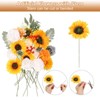 Unique Bargains Silk Mix Artificial Flower Combo Set with Stem - 4 of 4